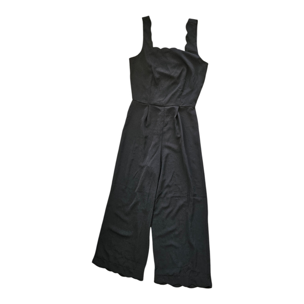 Monteau XS Black Sleeveless Jumpsuit